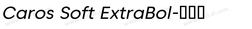 Caros Soft ExtraBol字体转换